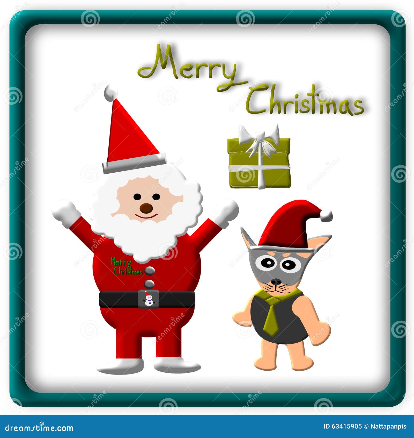 merry christmas dog clipart - photo #31