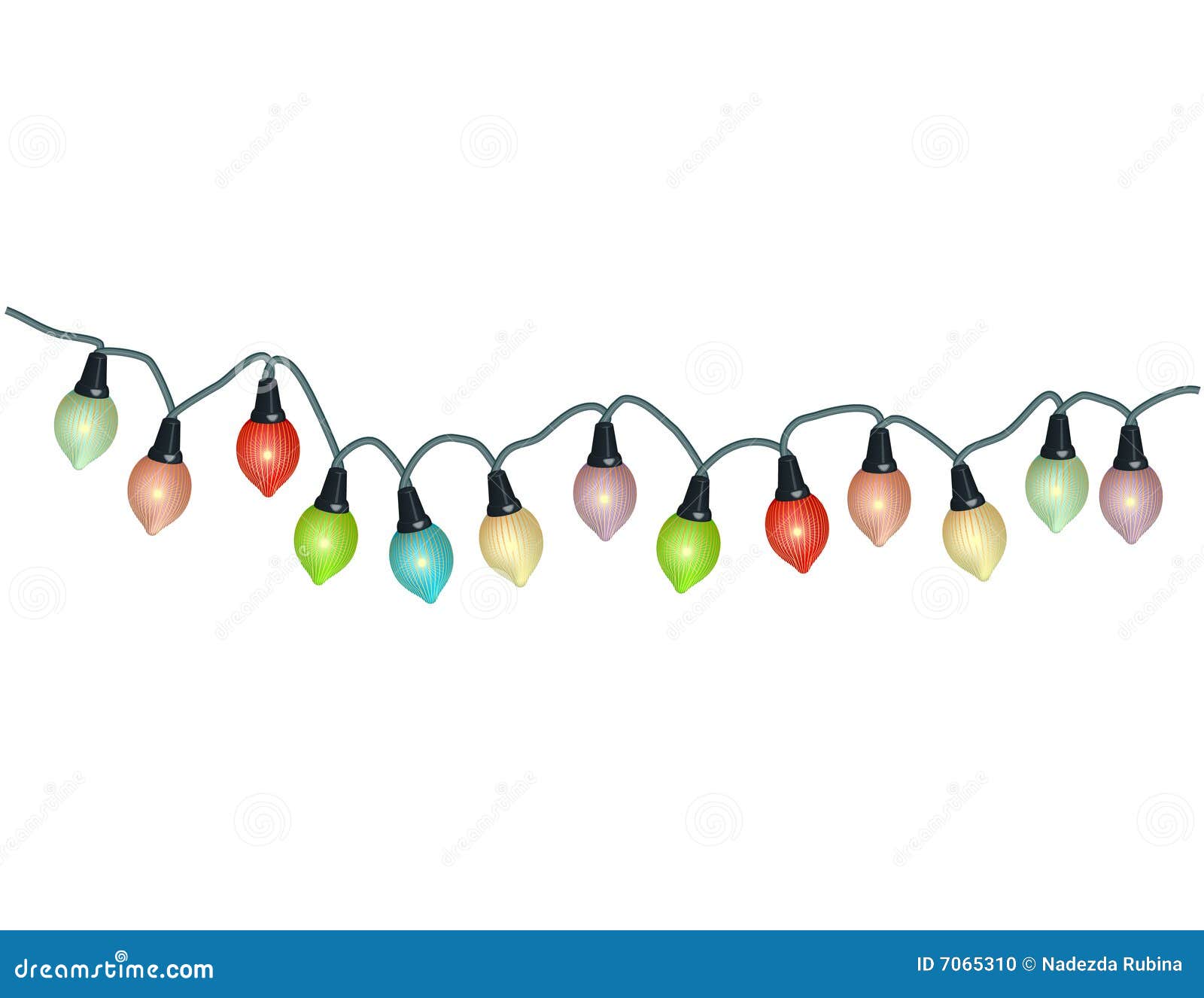 string of christmas lights clipart - photo #13