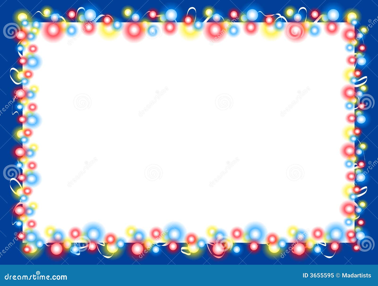 Christmas Lights Border Frame 2 Royalty Free Stock Photo - Image: 3655595