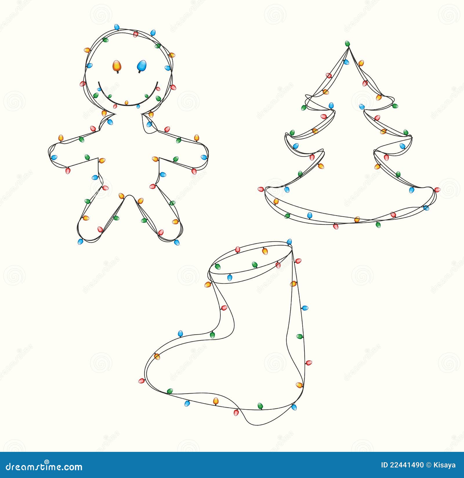 More similar stock images of ` Christmas lights figures `