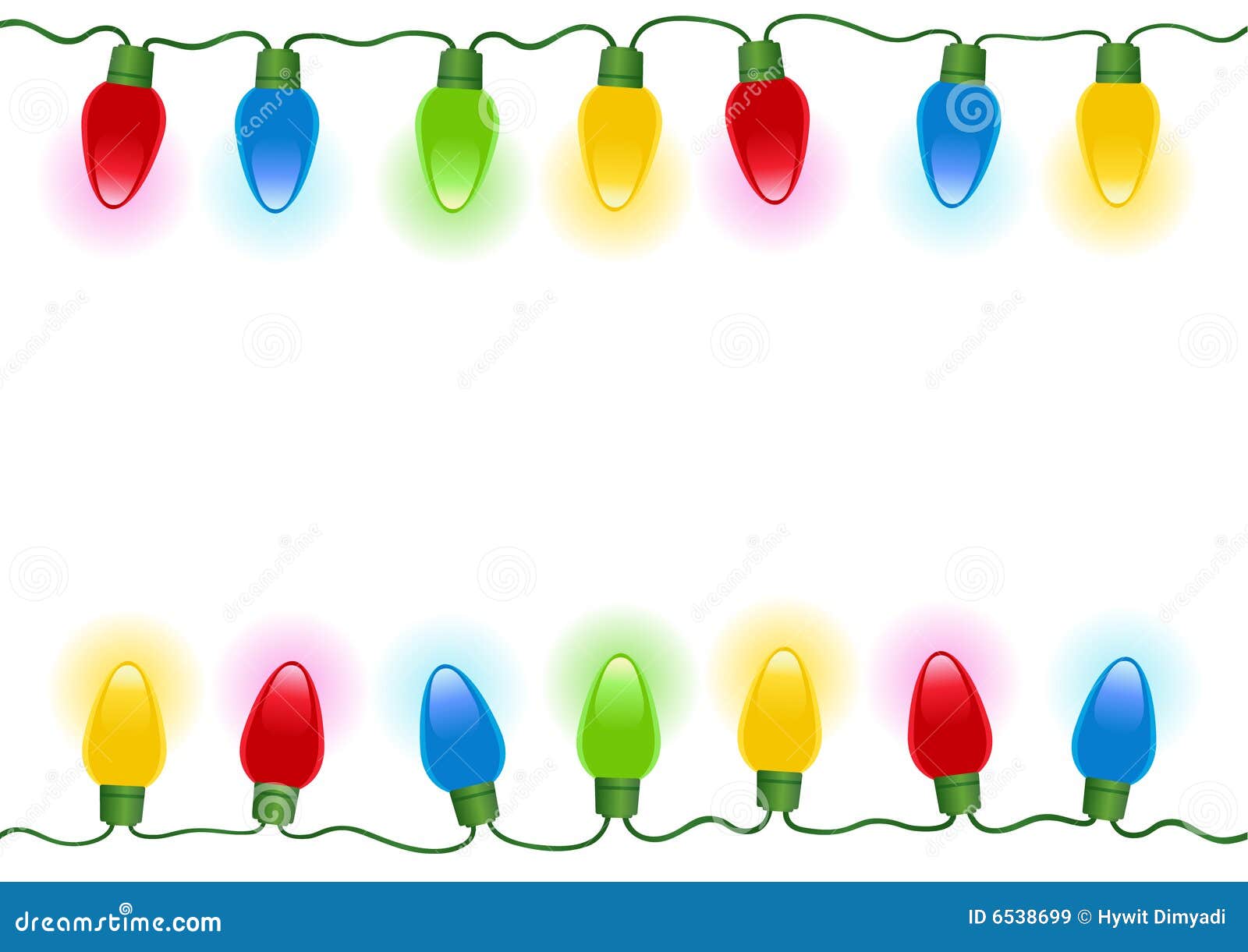 Christmas Lights In Vector Royalty Free Stock Images - Image: 6538699