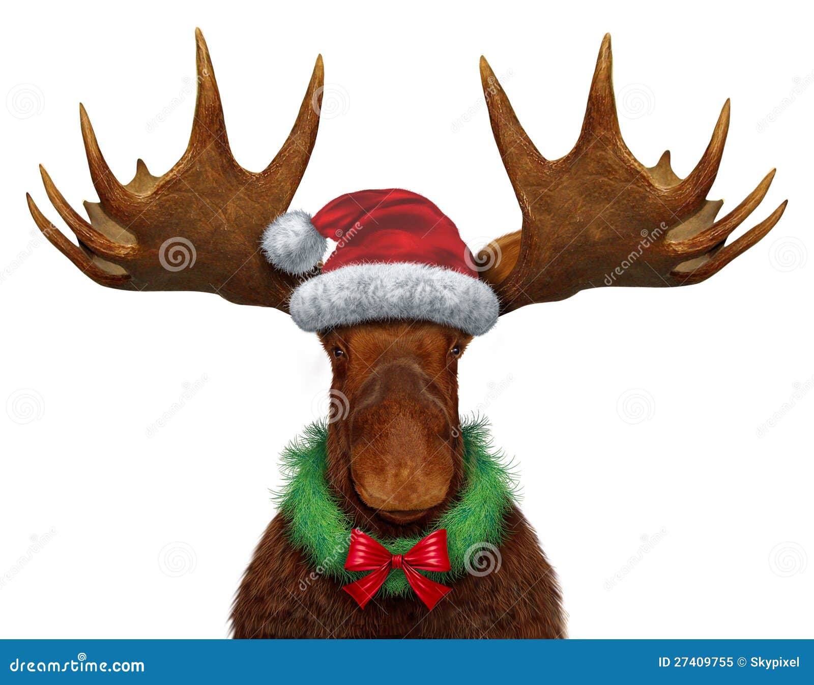 Christmas Moose Royalty Free Stock Photo Image 27409755 Moose Christmas