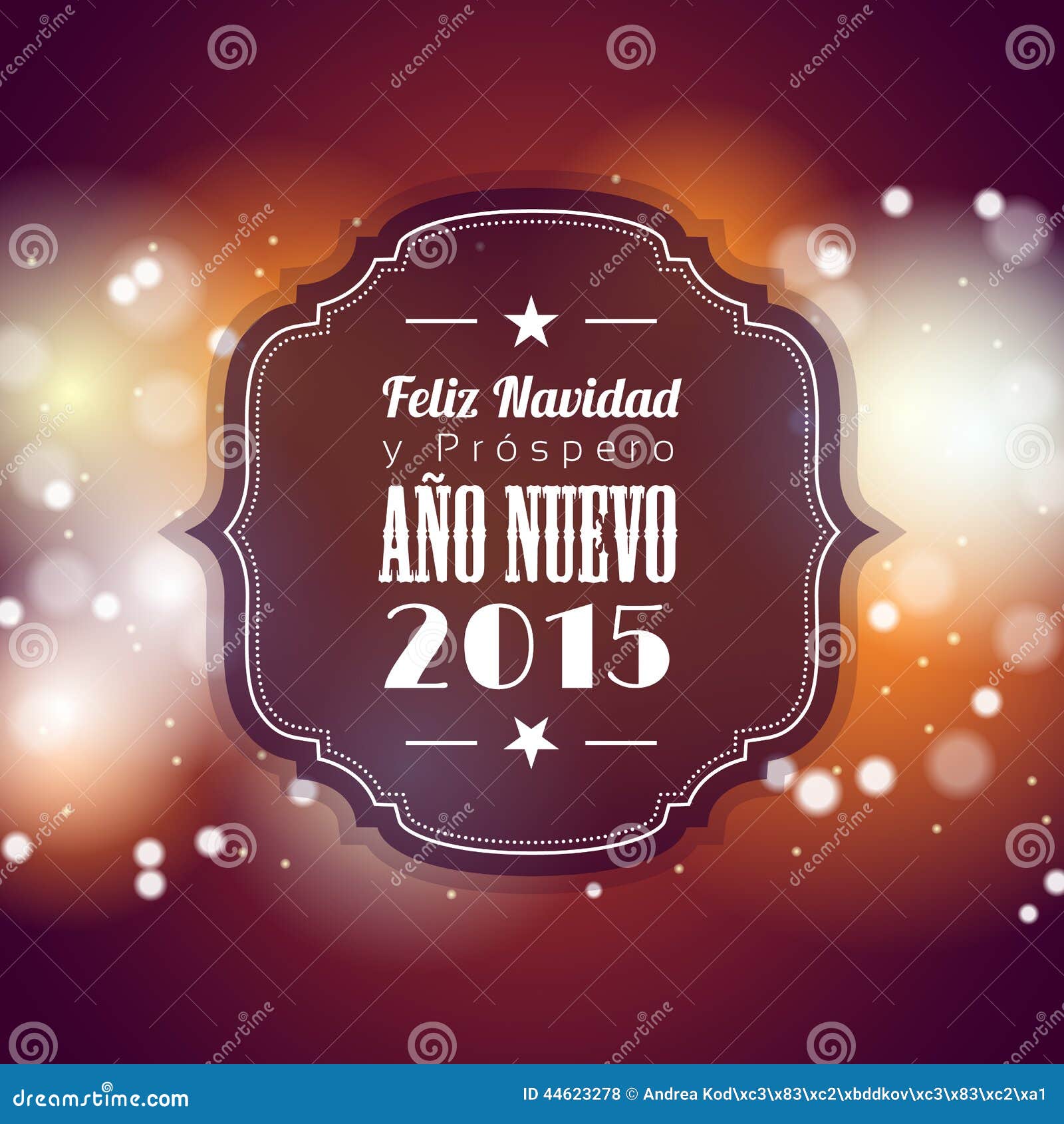 card with text Merry Christmas and a Happy New Year in spanish ...