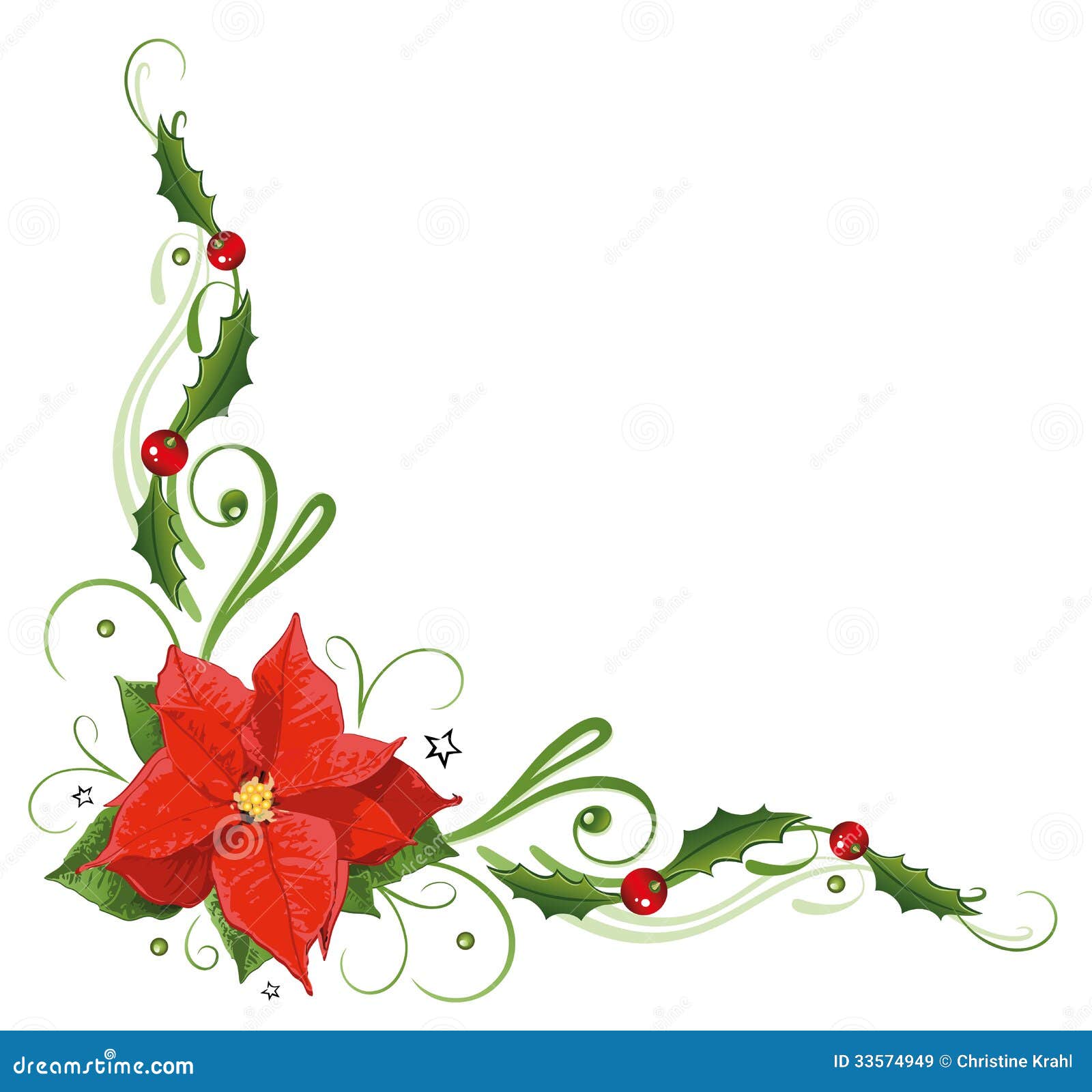 free black and white poinsettia clipart - photo #13