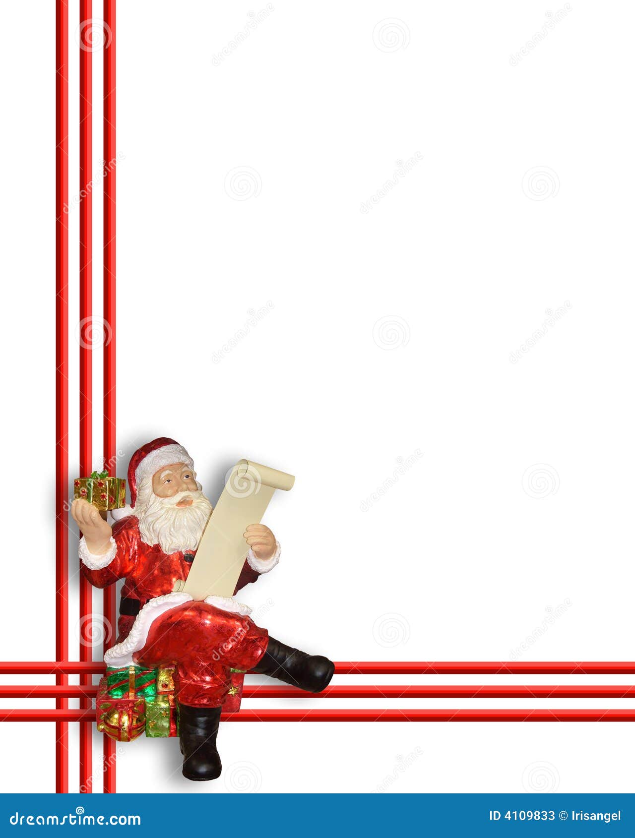 Christmas Santa Claus Border Stock Photos - Image: 4109833