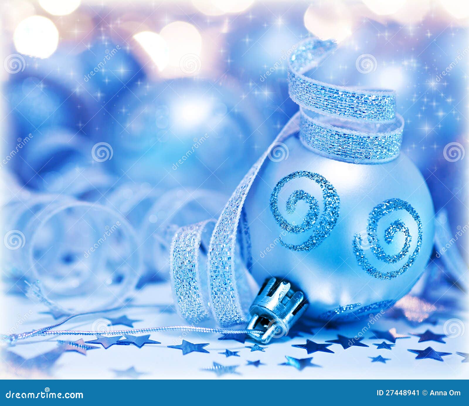 christmas tree bauble ornament and decoration stock image turquoise lights christmas