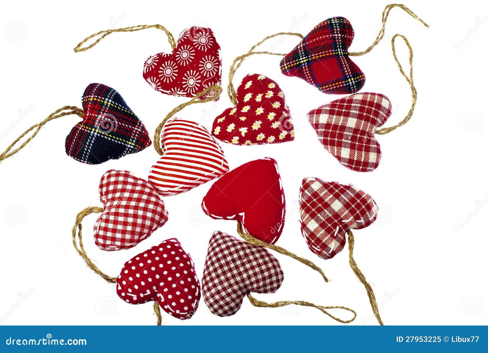 Christmas Tree Hearts Decorations Royalty Free Stock Photo - Image ...