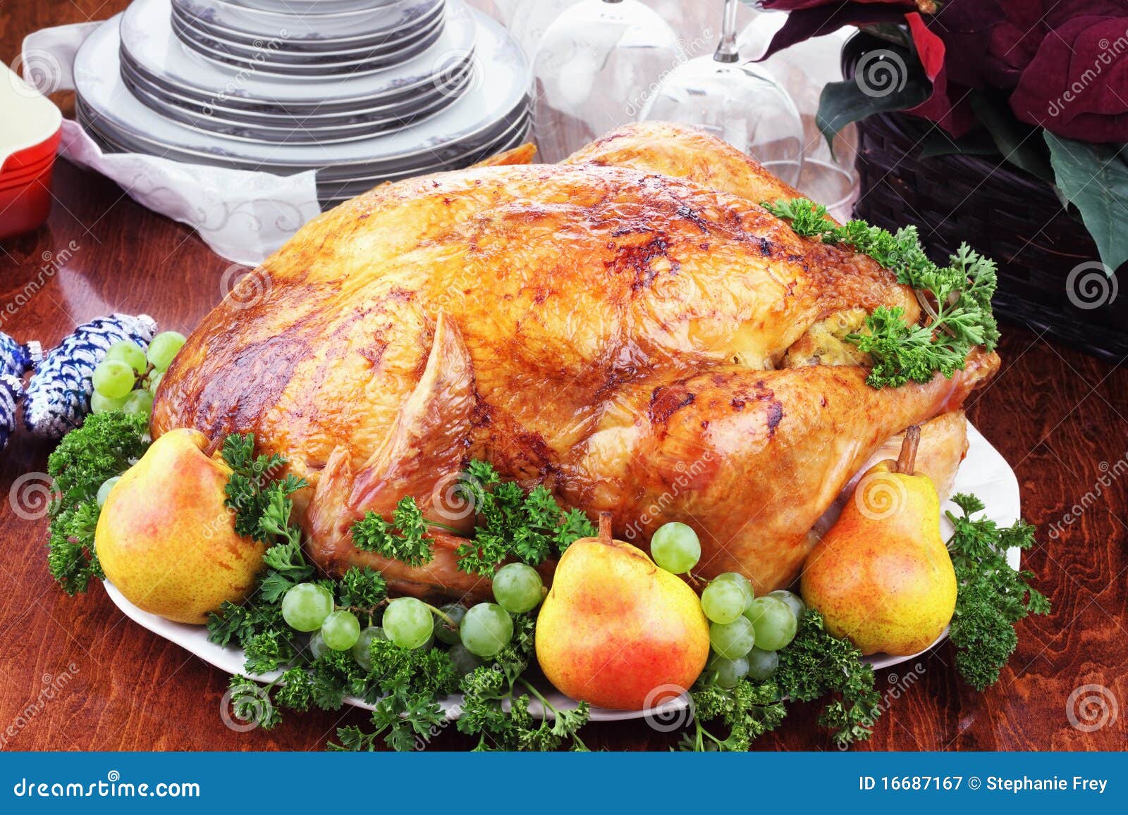 Christmas Turkey Dinner Royalty Free Stock Photography - Image: 16687167