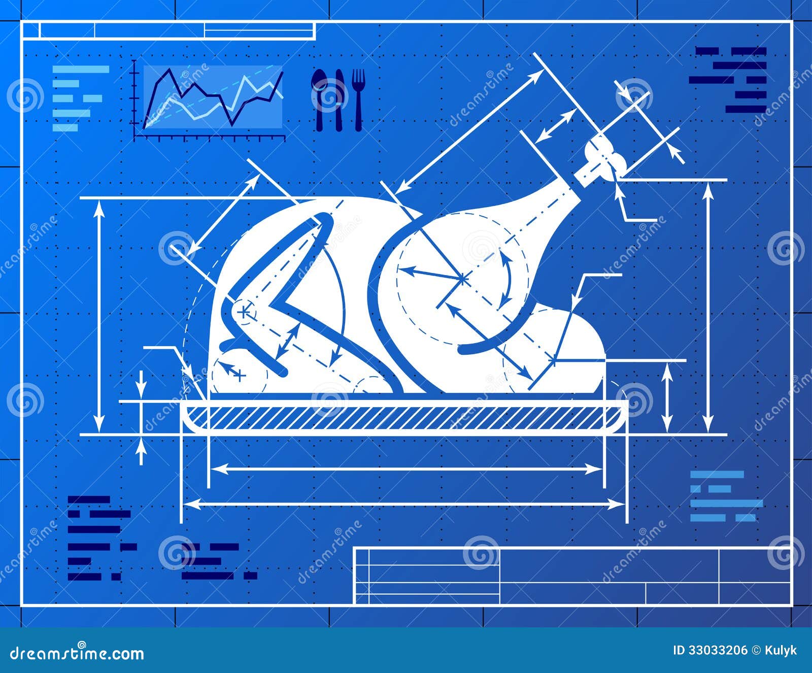 Restaurant Clip Art Blueprint