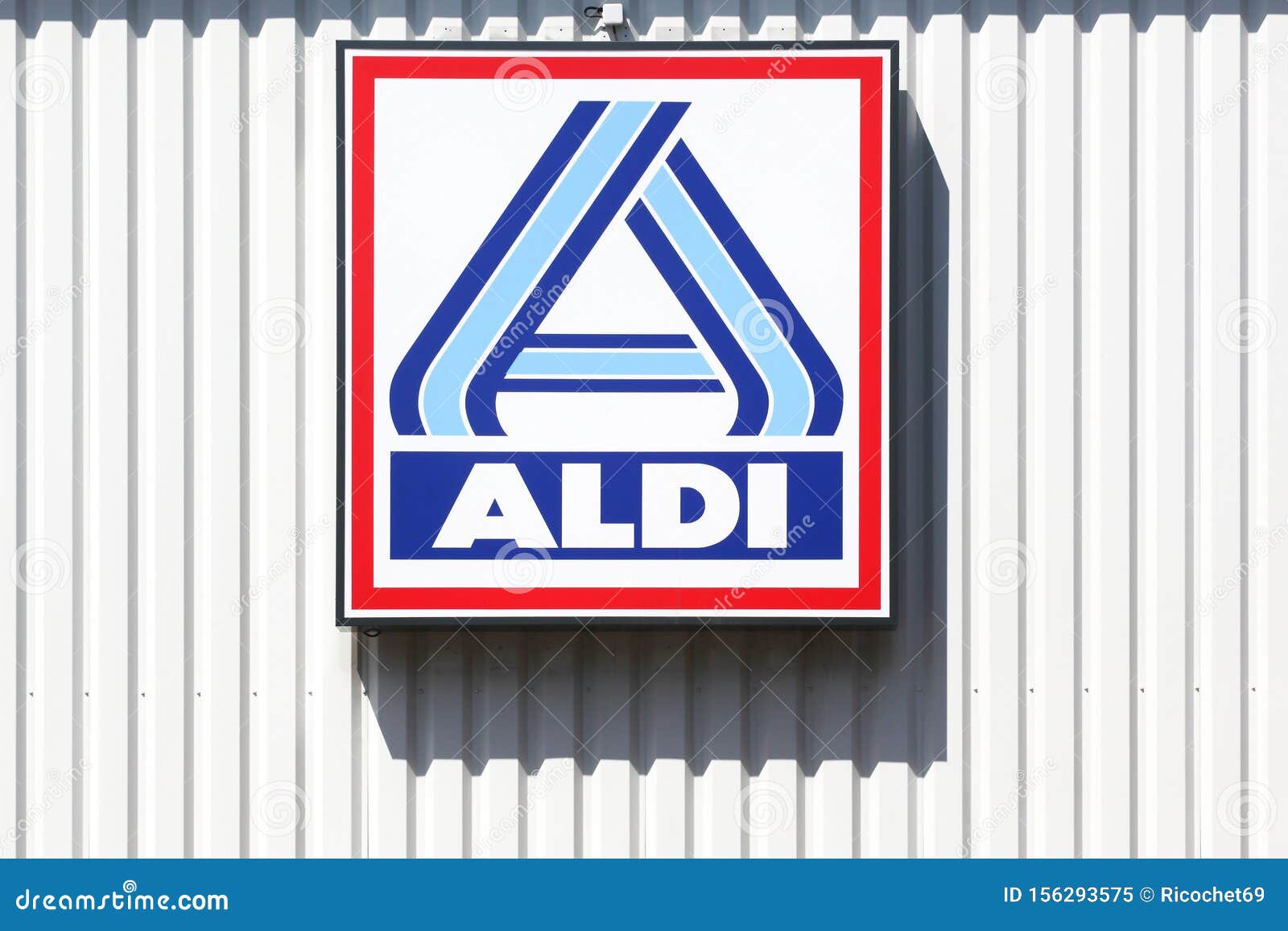 Aldi Logo On A Wall Editorial Image Image Of Food Shop 156293575