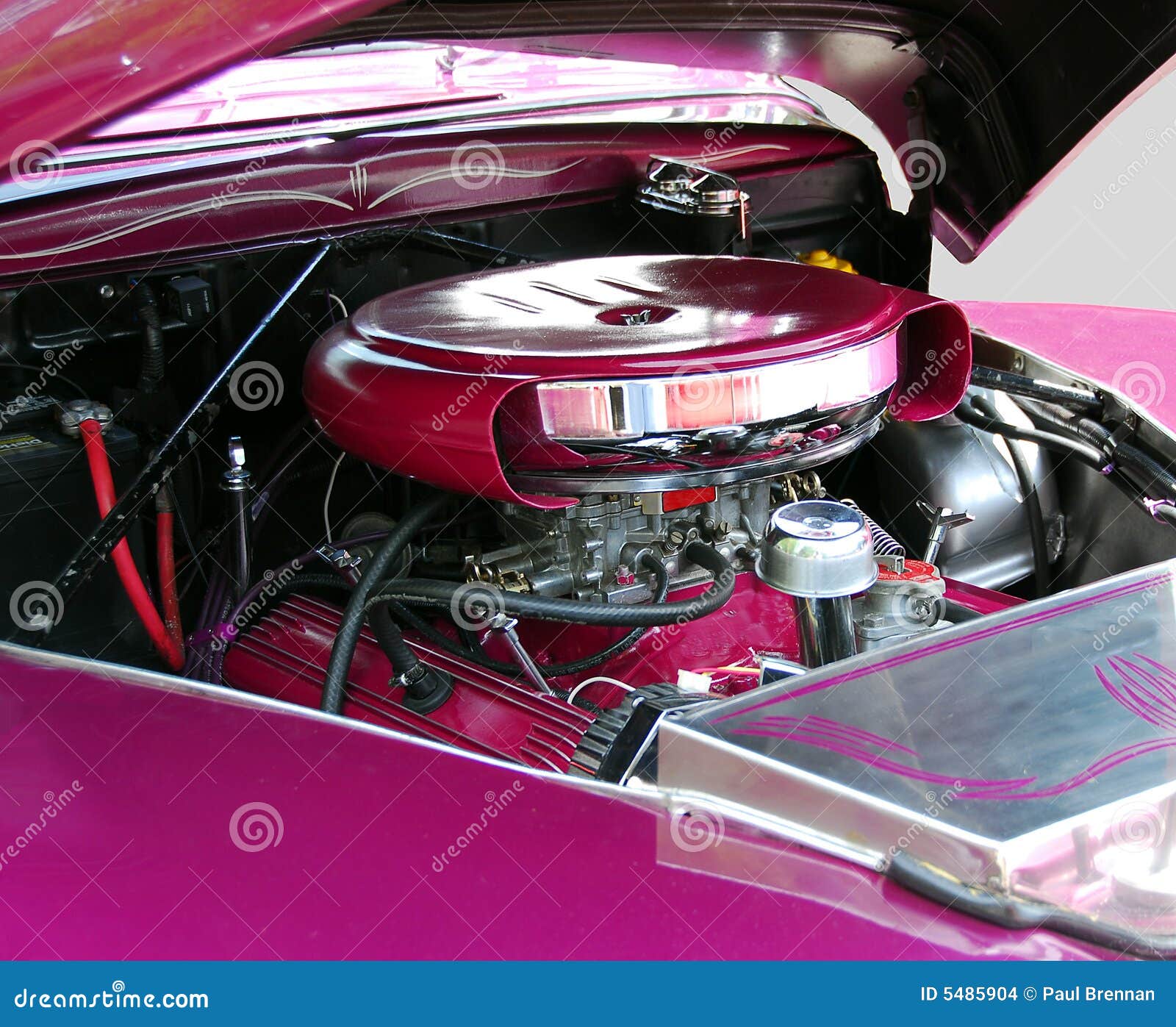 Classic Car Engine Stock Images Image 5485904