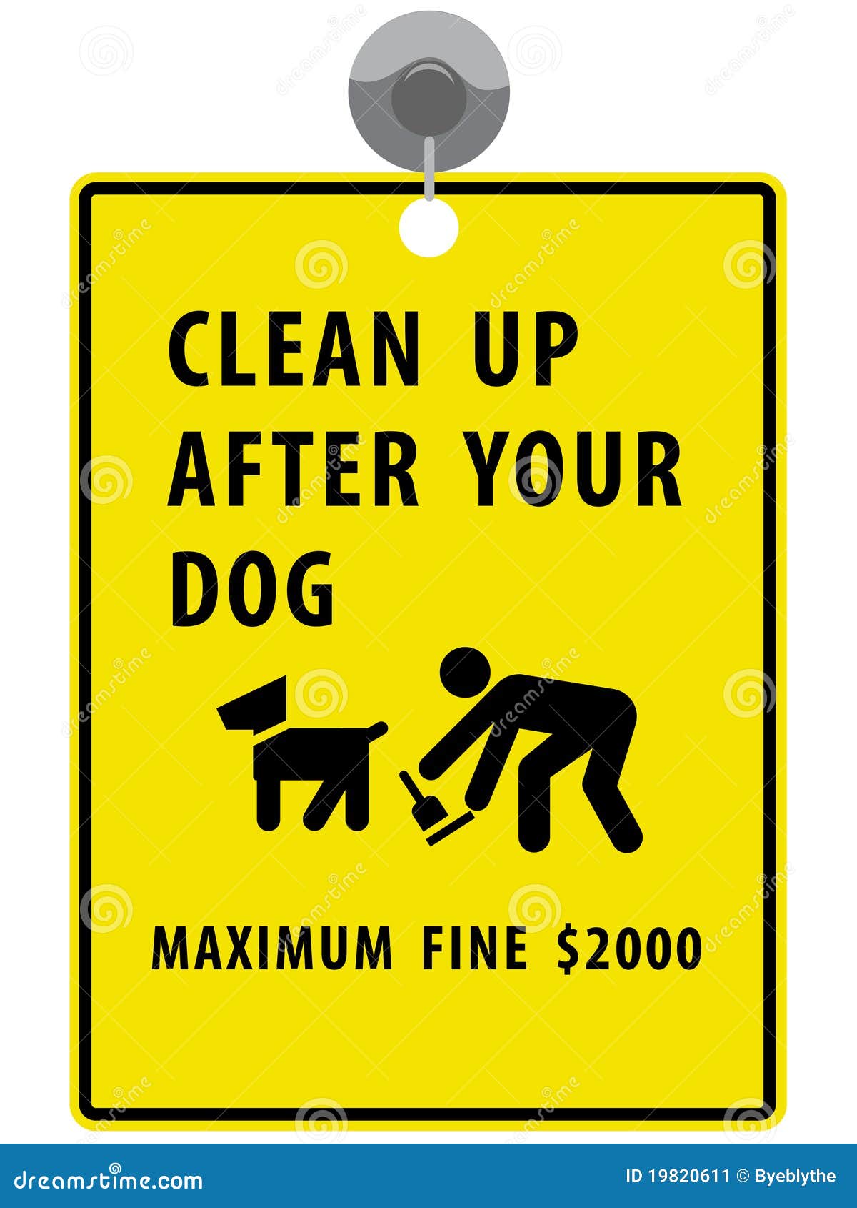 clean-up-after-your-dog-sign-stock-image-image-19820611