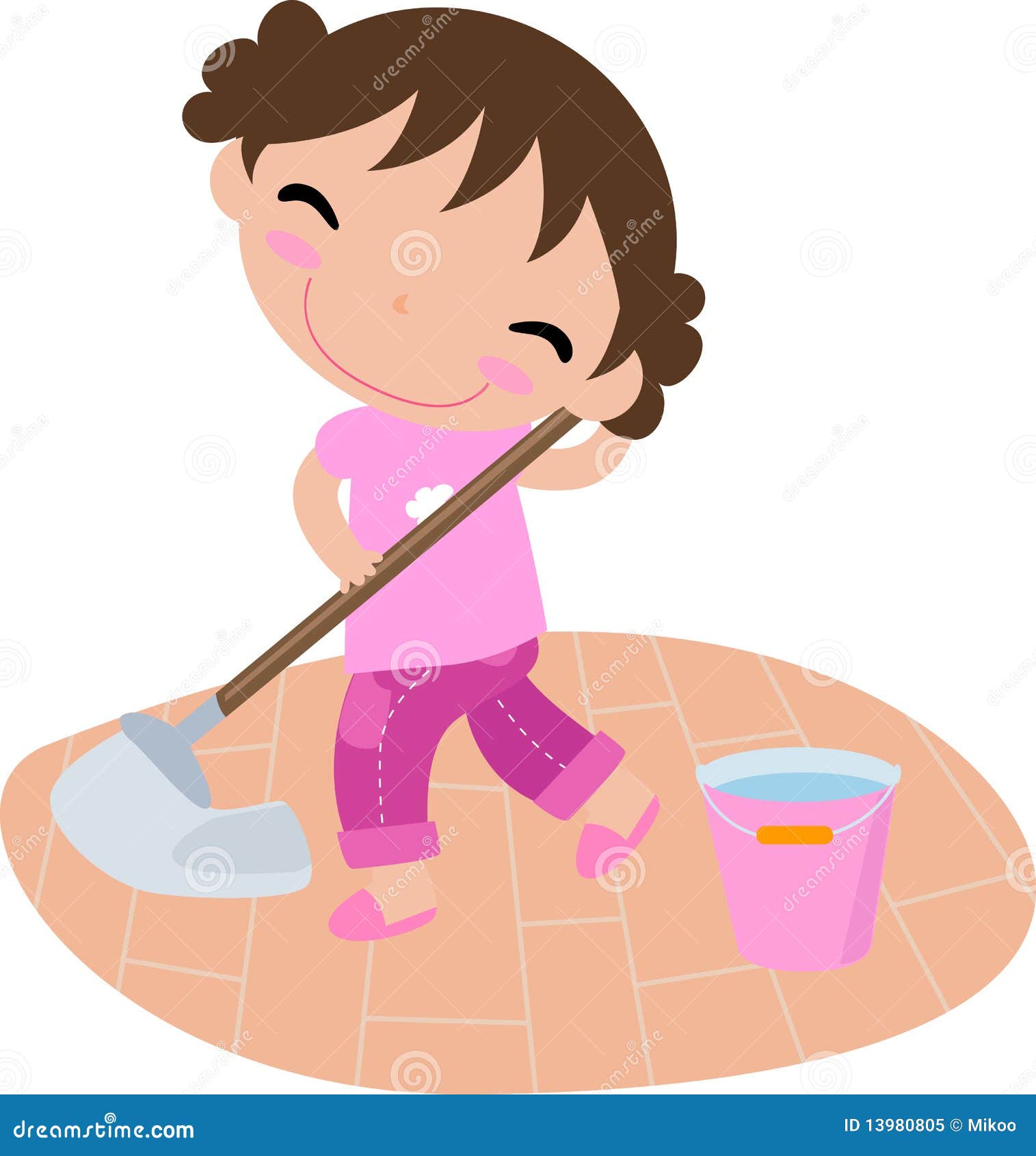 girl cleaning clipart - photo #25