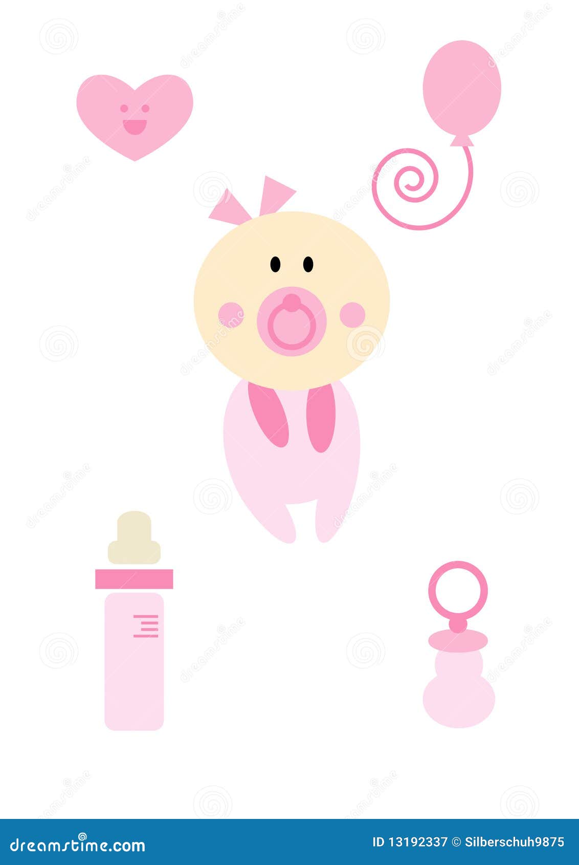 clip art baby girl pink - photo #43
