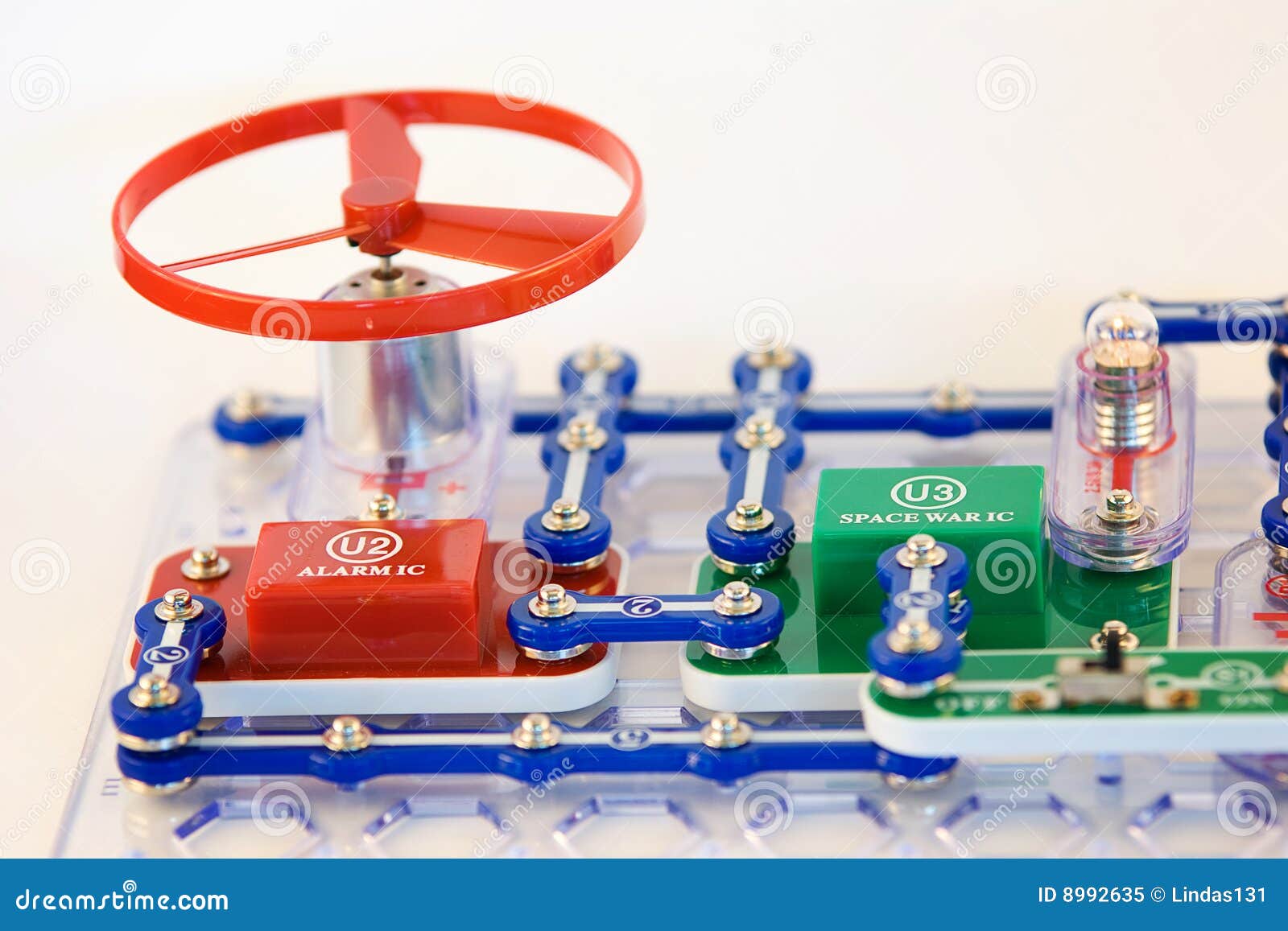 Close Up Of A Snap Circuit Board 2 Royalty Free Stock Photo - Image: 8992635