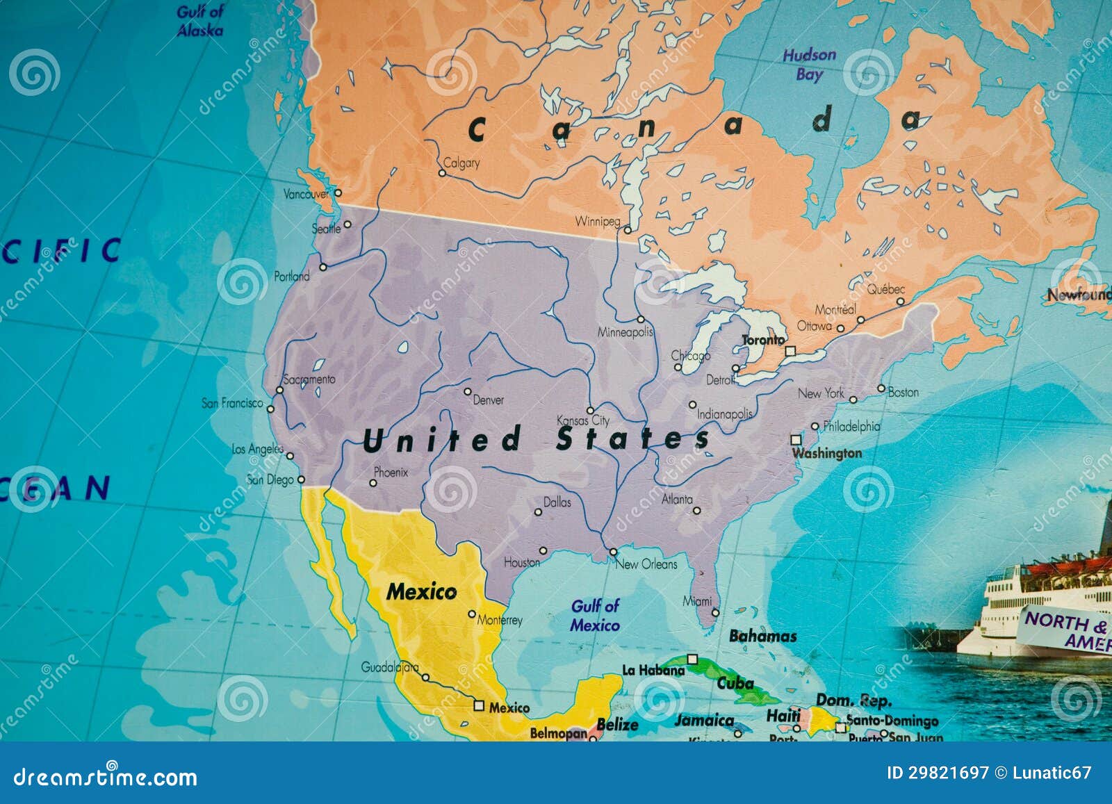 United States Map Royalty Free Stock Photography - Image: 29821697