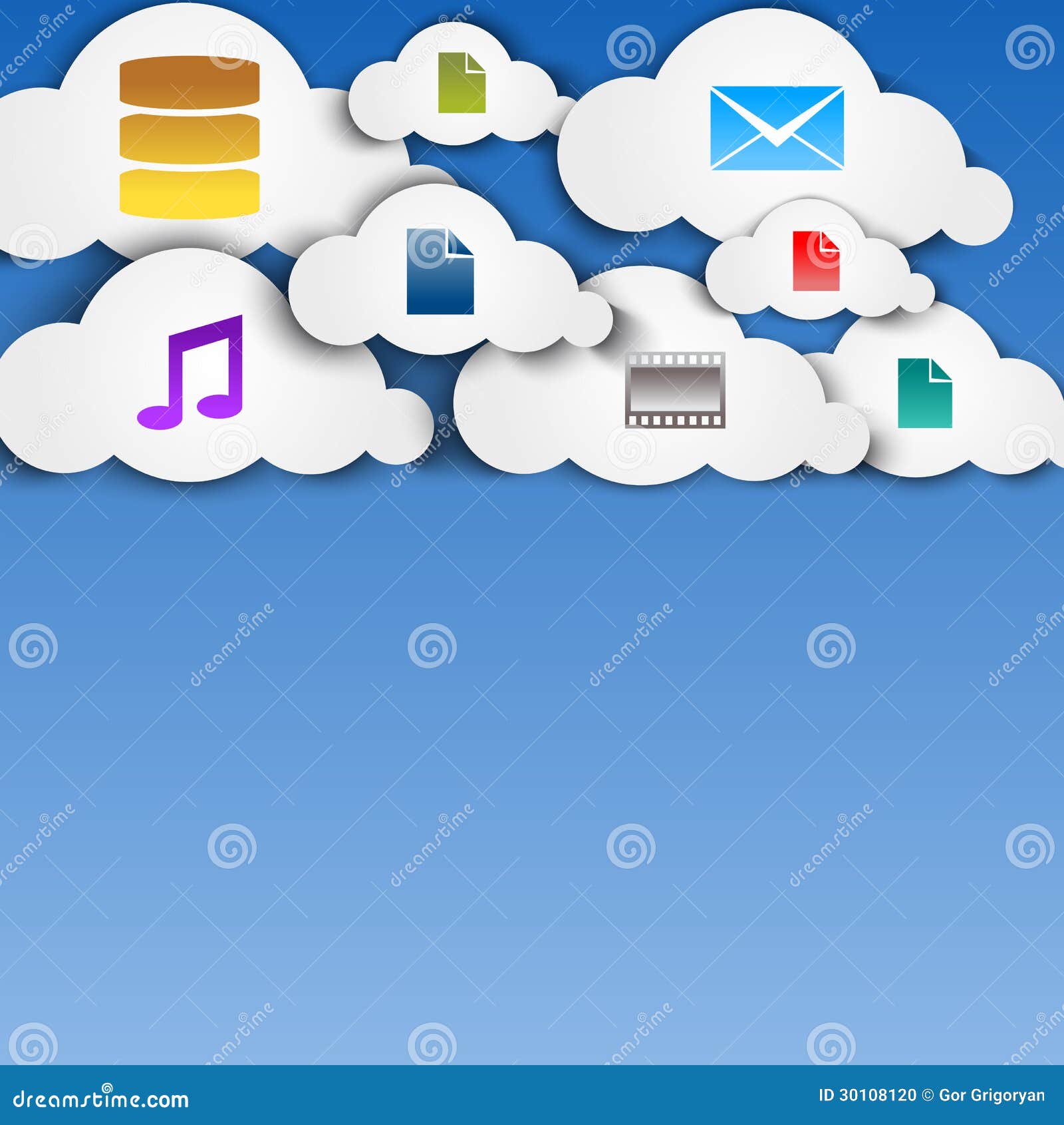 White Cloud Computing Icon