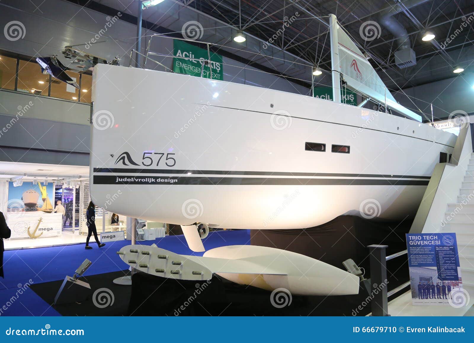  sailboat on display at 9th CNR Eurasia Boat Show in CNR Expo Center