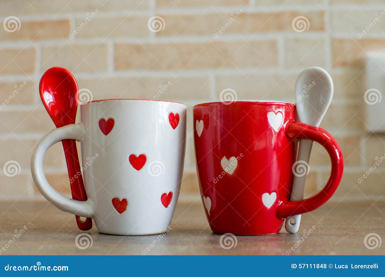 Coffee Cups Love Set Stock Photo  Image: 57111848