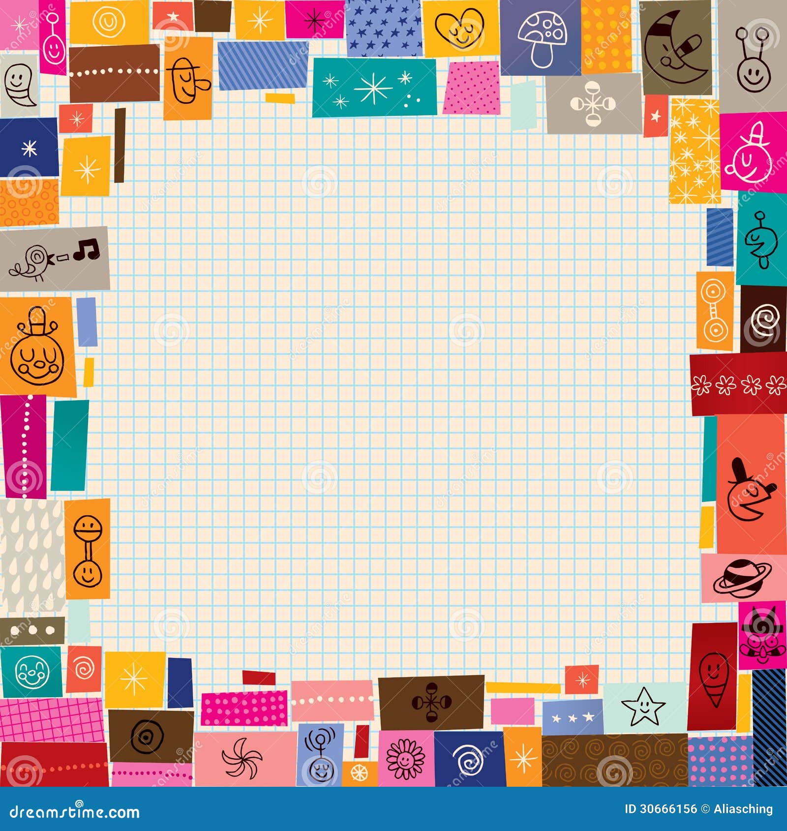 Collage Doodle Border Royalty Free Stock Image Image 30666156