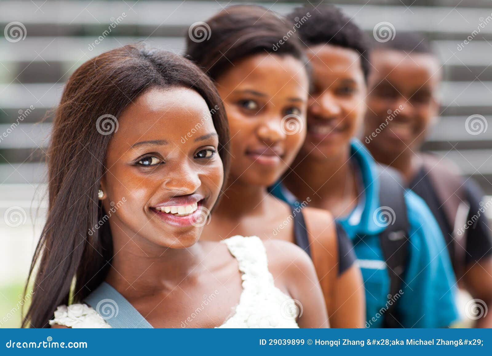 College Students Line Up Royalty Free Stock Images - Image: 29039899
