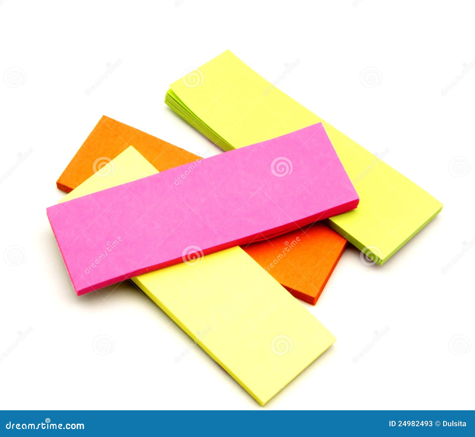 Colored Paper For Notes Stock Photos Image 24982493