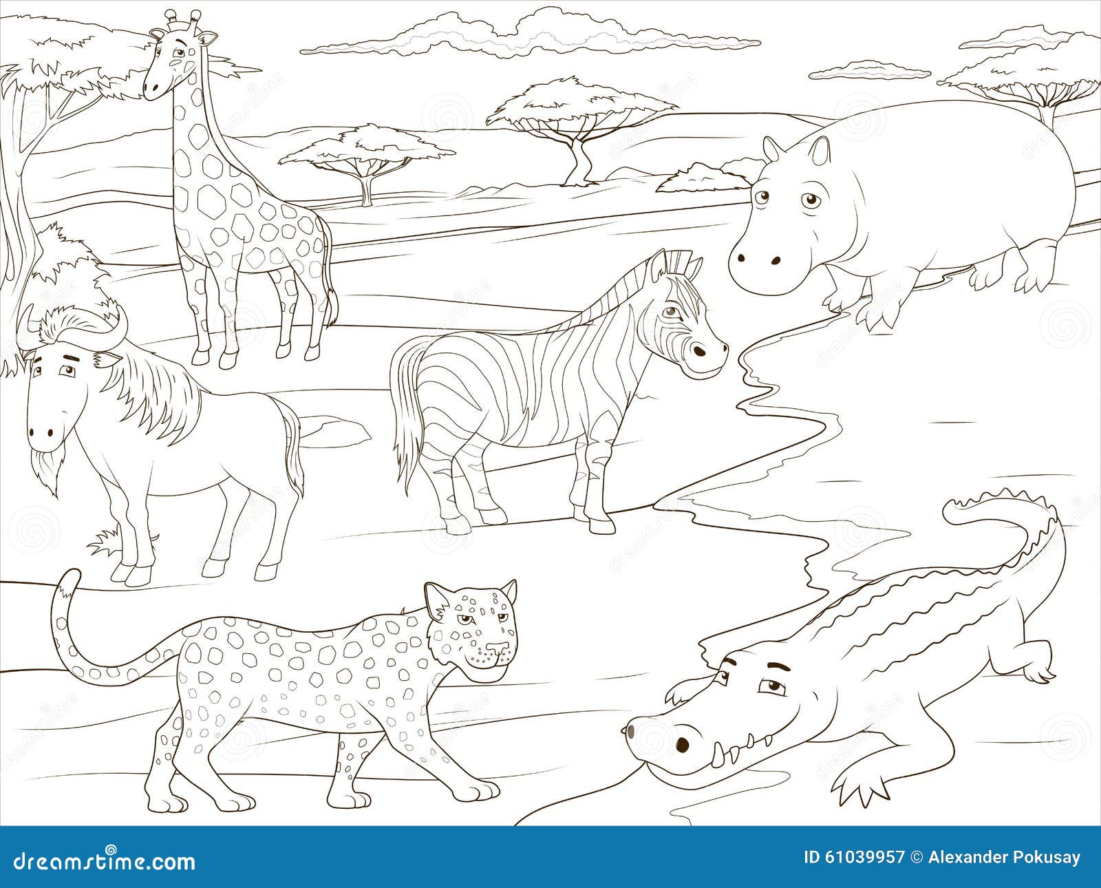 safari grasslands coloring pages - photo #18