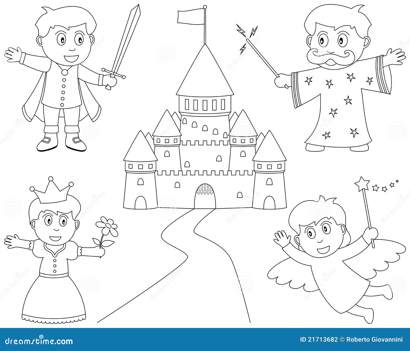 fairy tale characters coloring pages - photo #14