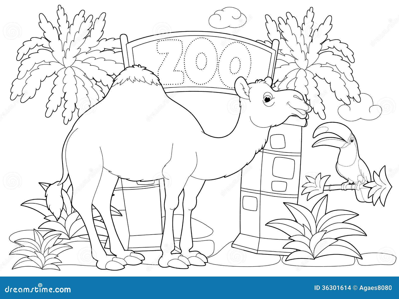 zoo map coloring pages - photo #8