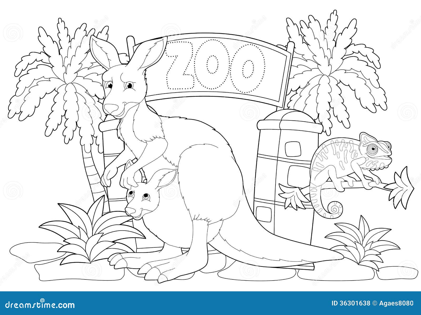 zoo map coloring pages - photo #29