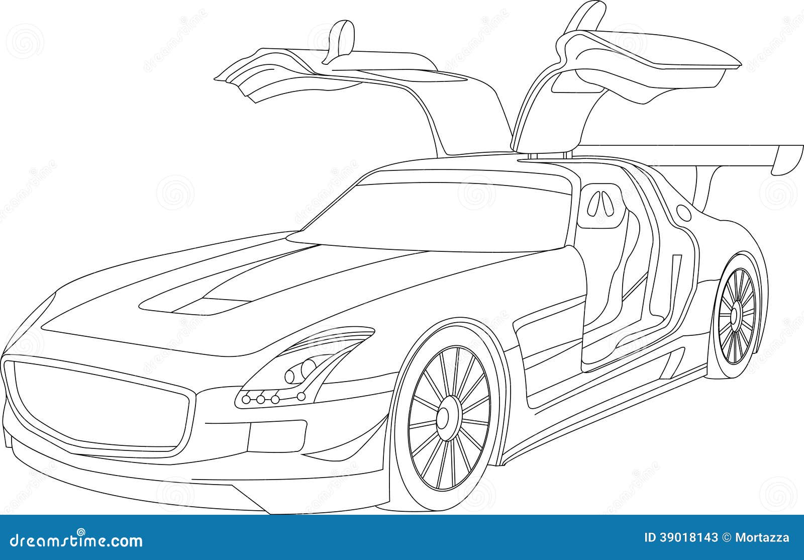 Coloring Pages For Kids Cars Stock Illustration - Image: 39018143