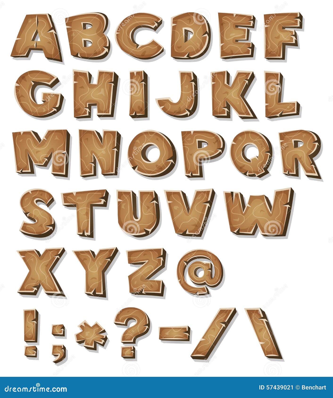 Brown Animals With Letters Brown Animals With Letters
