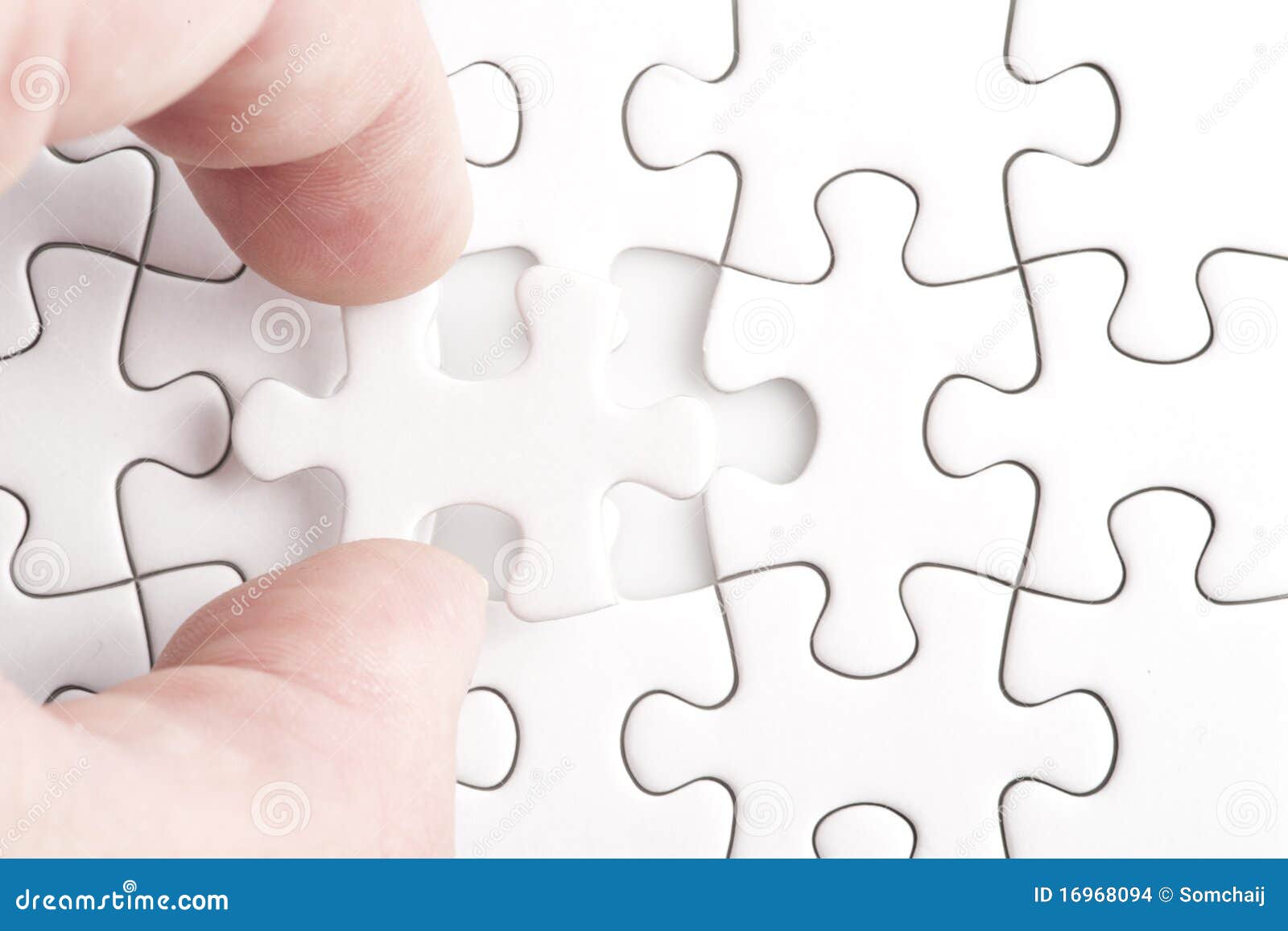 Complete Missing Jigsaw Puzzle Stock Images - Image: 16968094