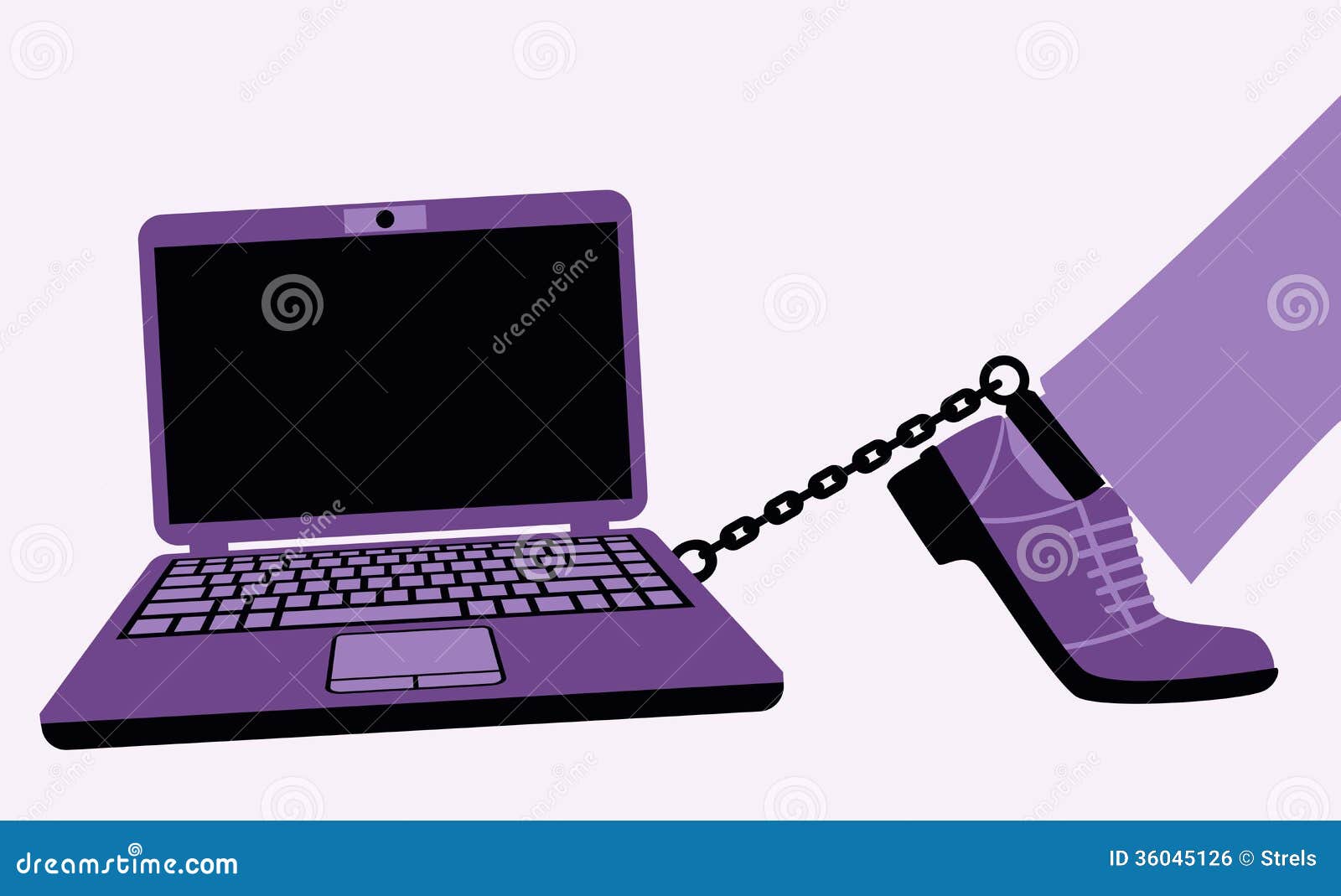 Computer Addiction. Royalty Free Stock Image Image: 36045126 Computer Addiction. Royalty Free Stock Image Image: 36045126