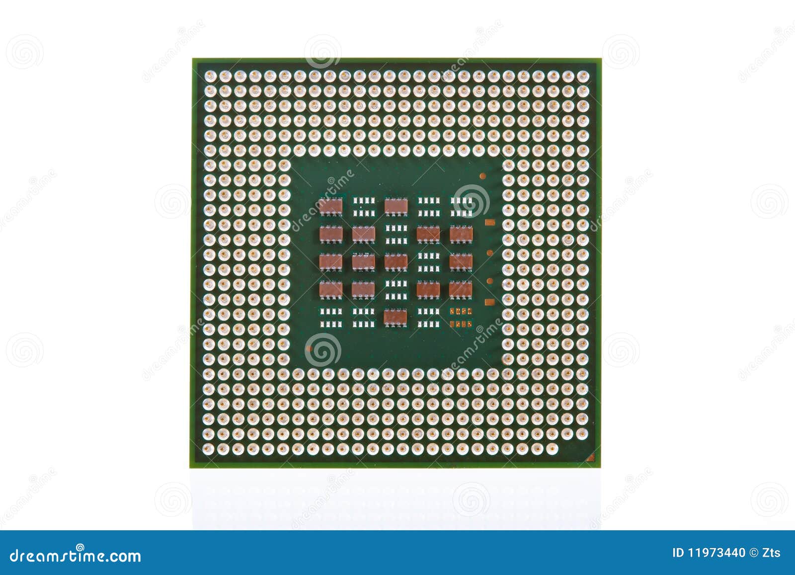 Computer CPU Isolated On White Background Stock Photo Image 11973440