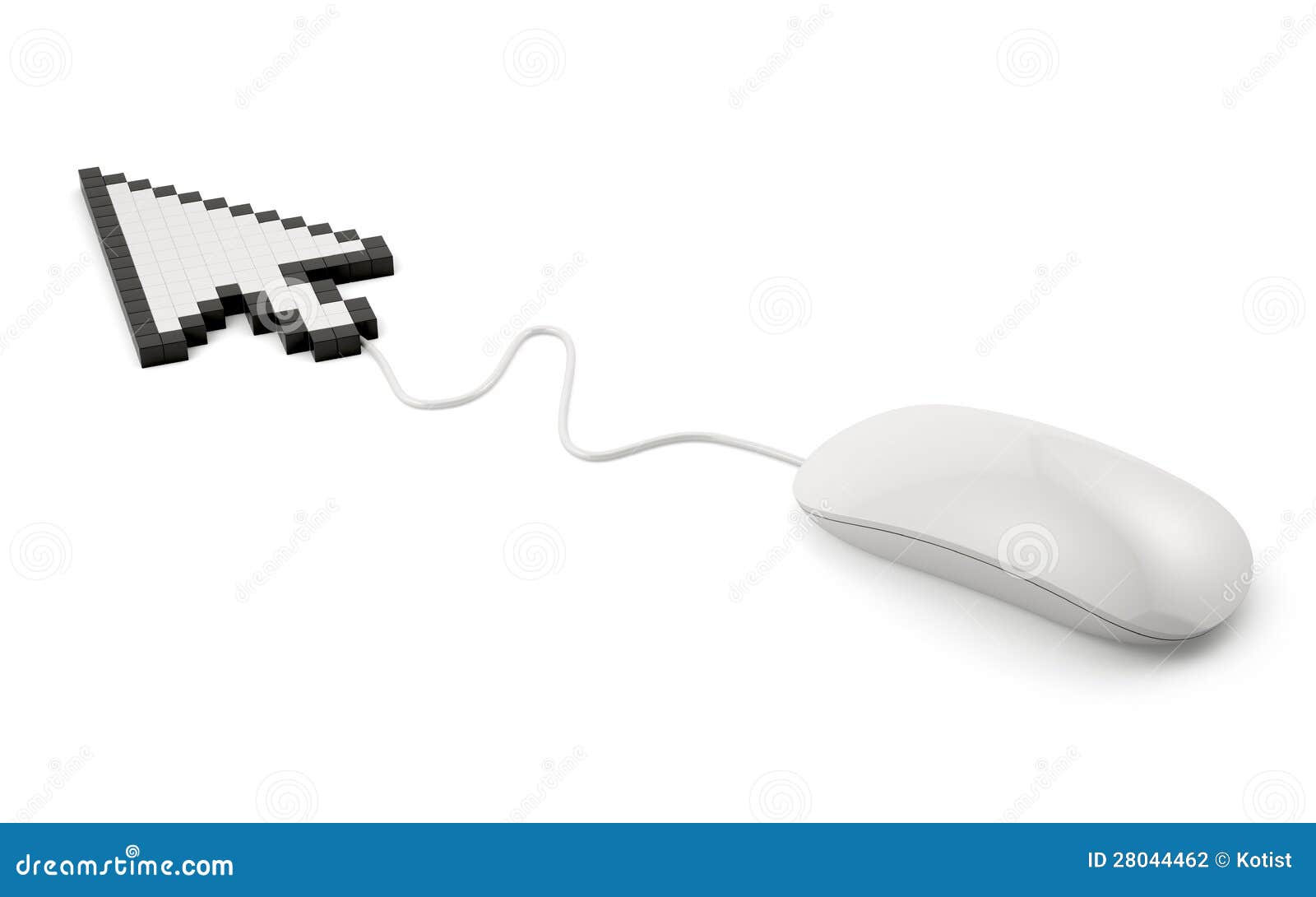 Computer Mouse With Arrow Cursor Stock Photography Image 28044462