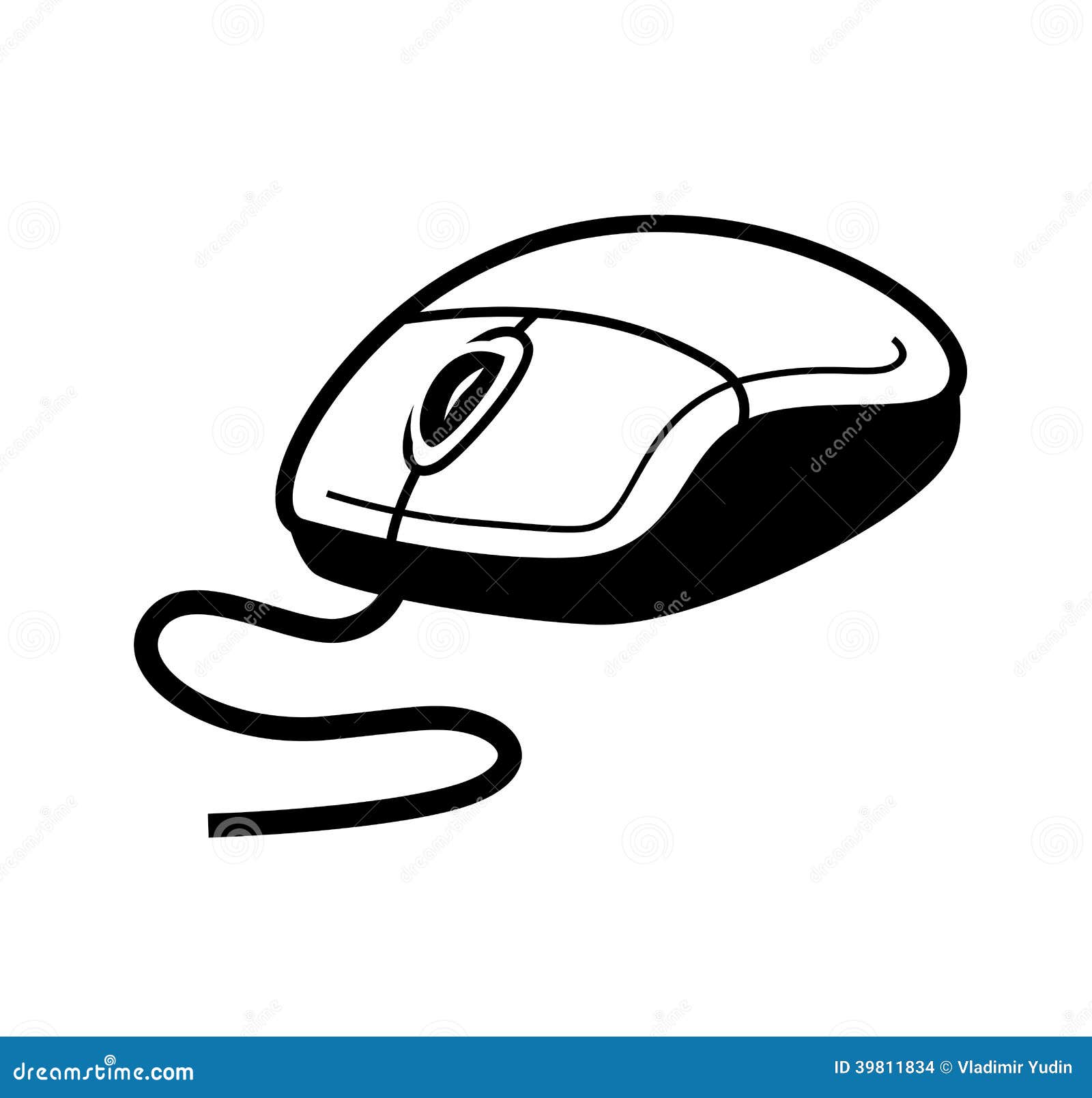 computer mouse clipart black and white - photo #24