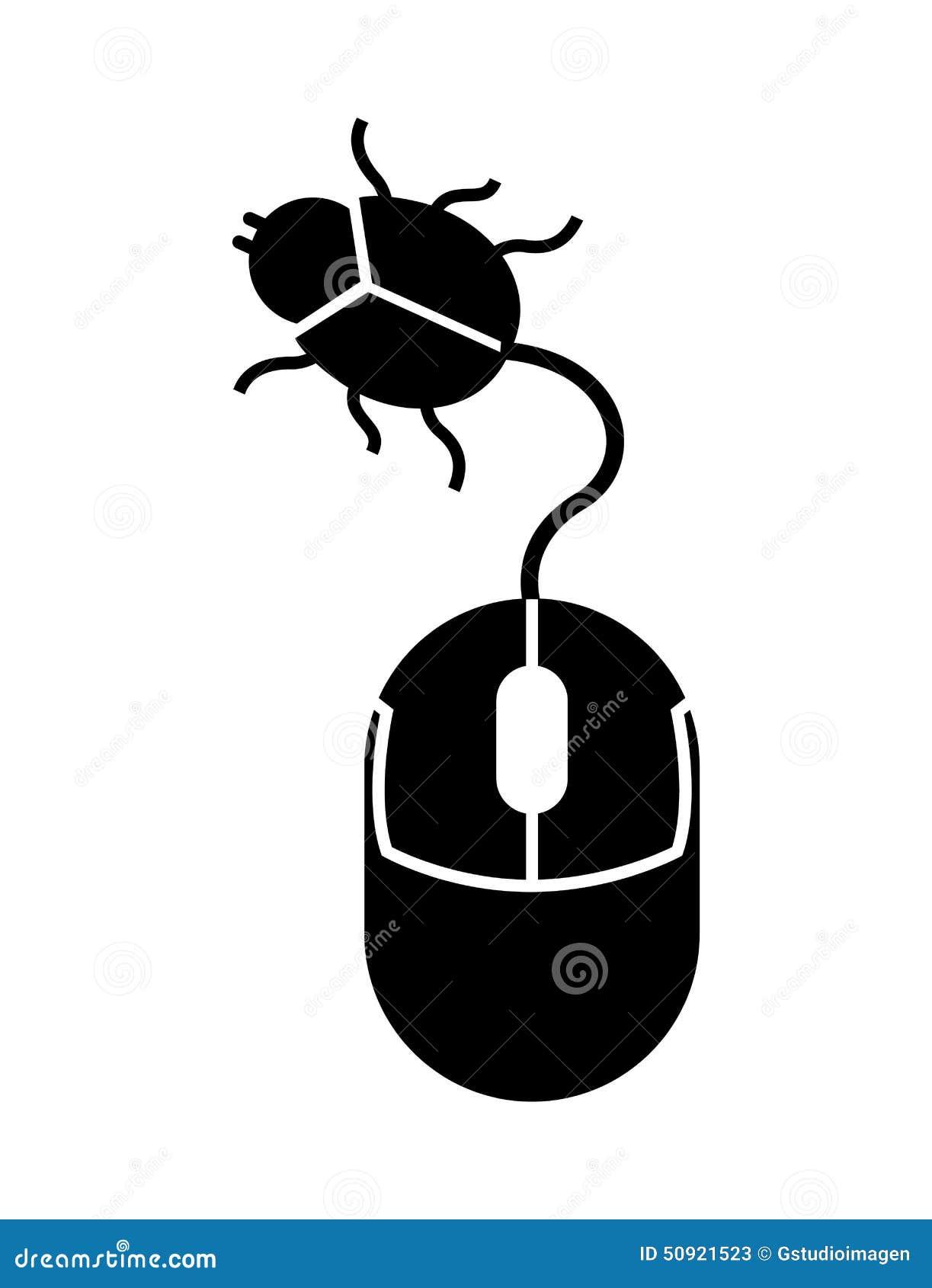 Computer Virus Stock Vector - Image: 50921523