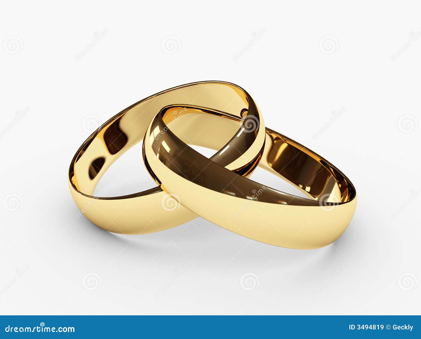 Royalty Free Stock Images: Connected wedding rings