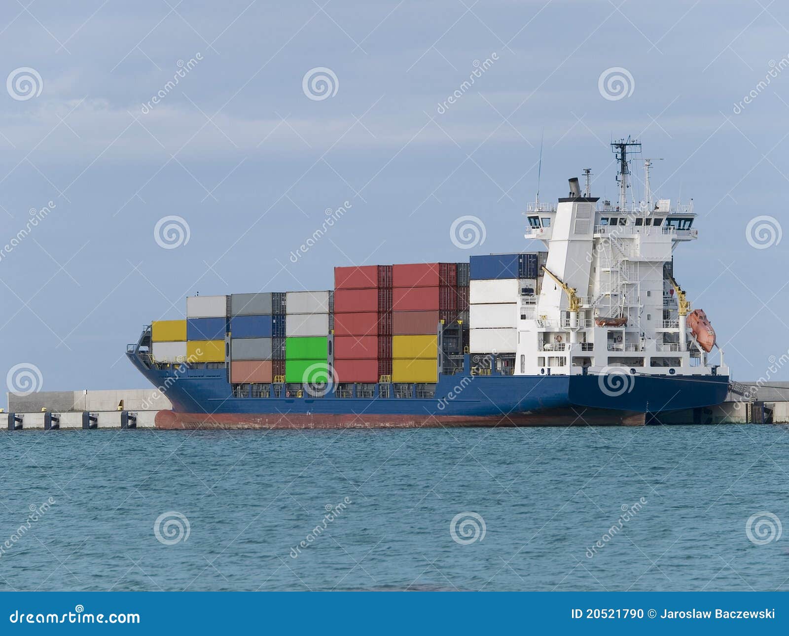 Container Cargo Ship Stock Photo - Image: 20521790
