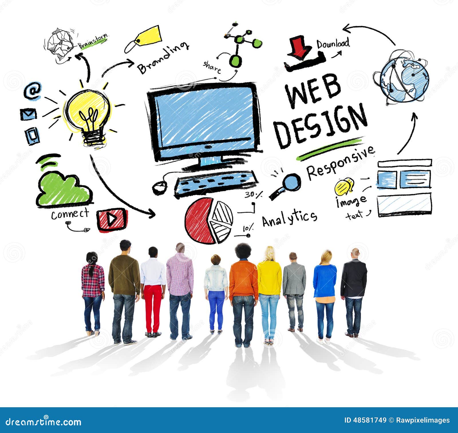 Content Creativity Graphic Layout design Concept