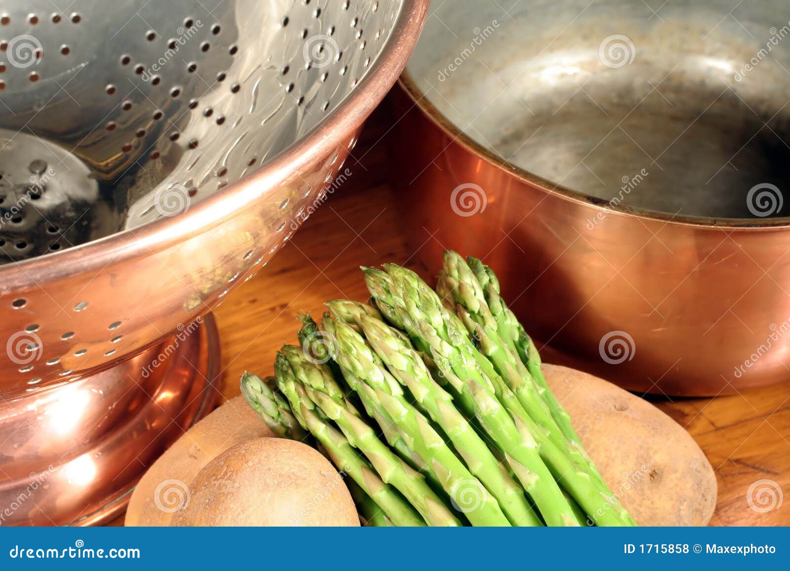 Copper Cookware And Vegetables Royalty Free Stock Photos - Image: 1715858