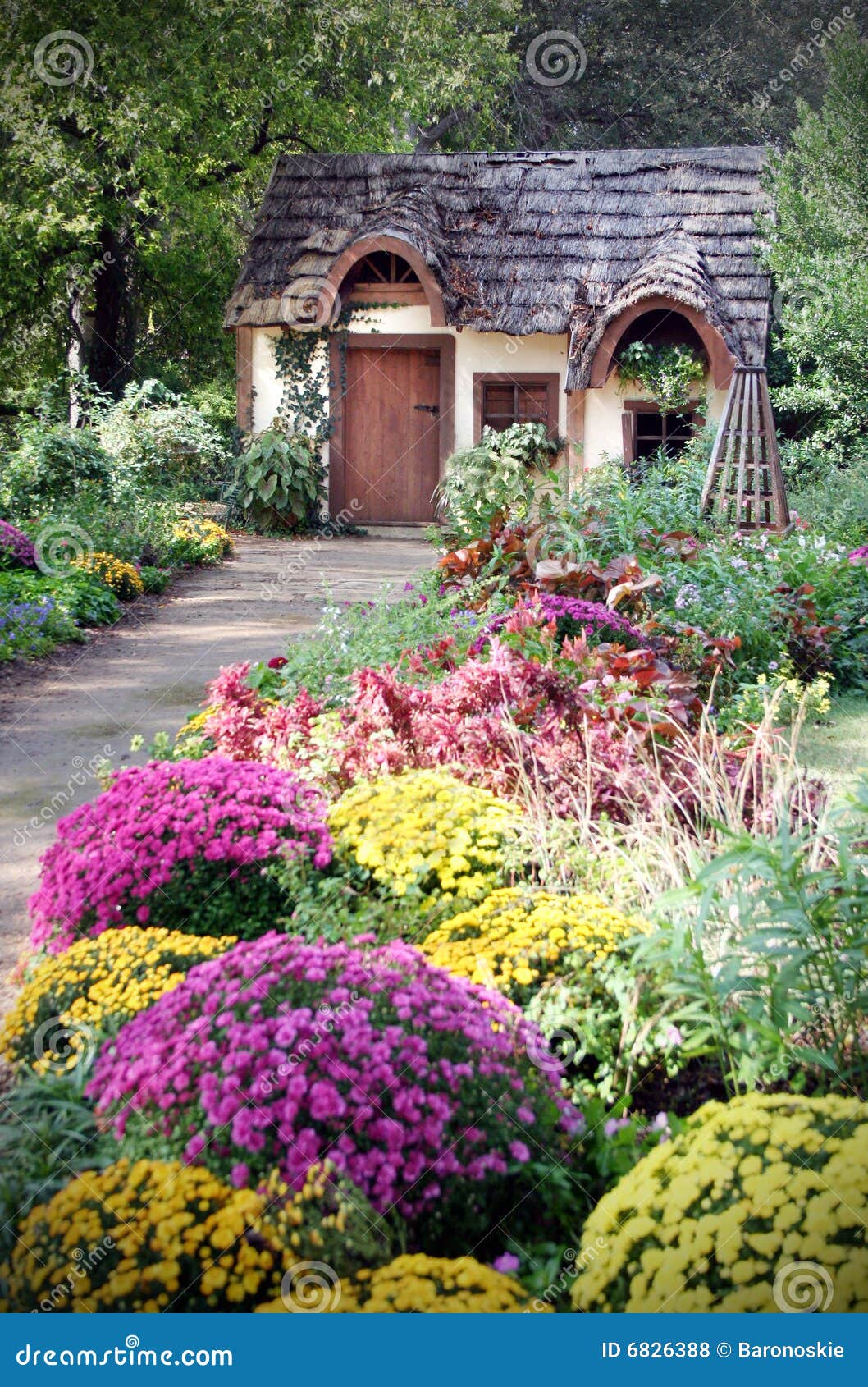 Beautiful Cottage Flower Garden