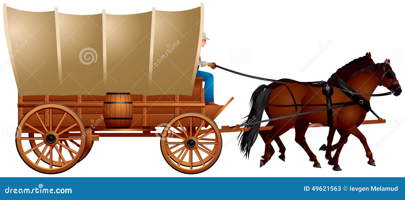 horse wagon clipart - photo #24