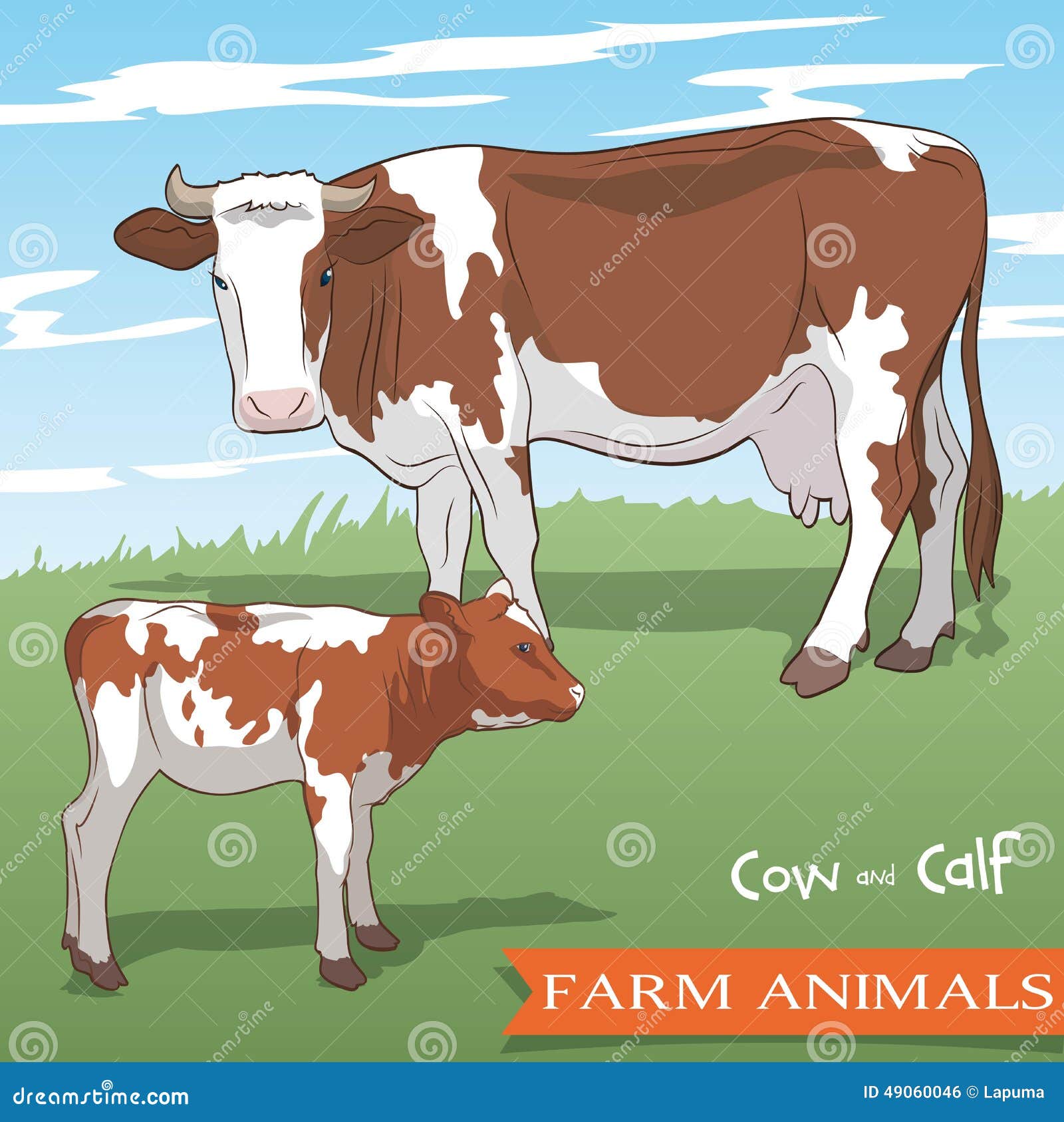 cow grazing clipart - photo #28