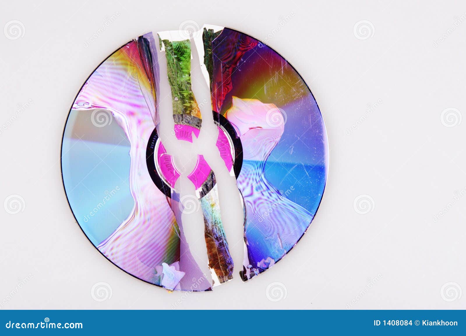 Cracked CD Stock Images Image 1408084