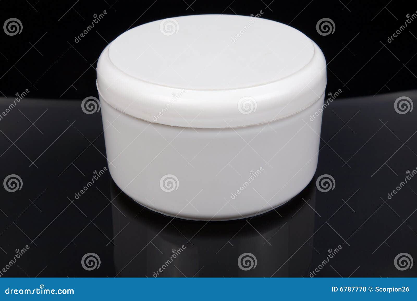 Cream Container Stock Photo Image 6787770