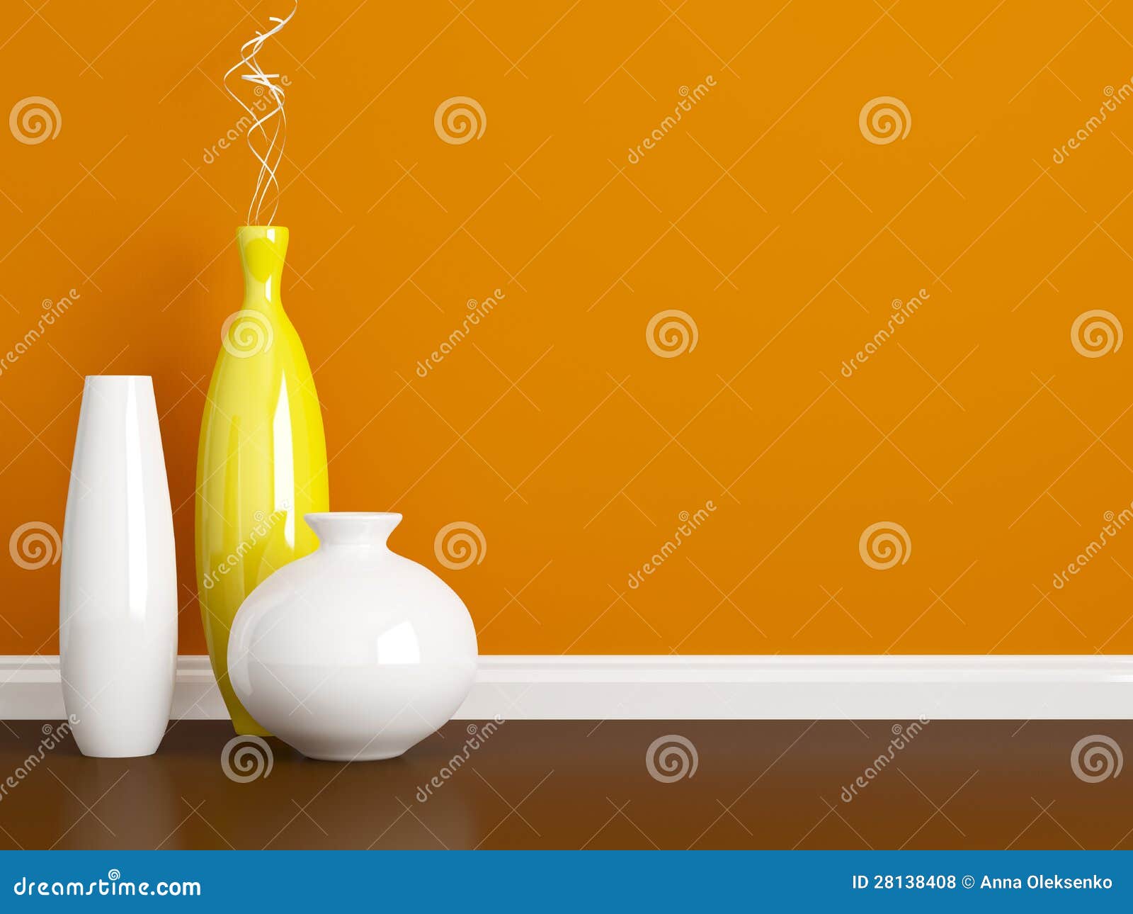 Creative Vases On The Floor. Royalty Free Stock Photos - Image: 28138408