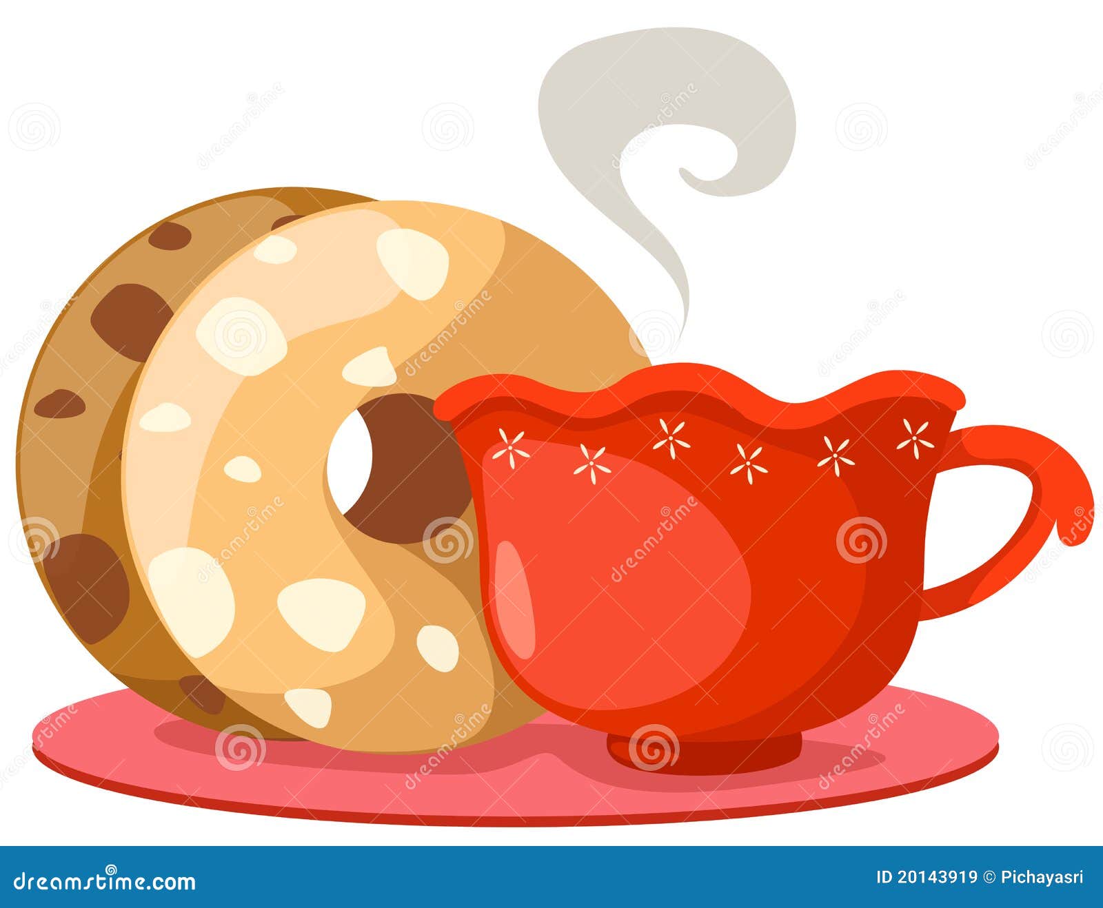 clipart coffee and doughnuts - photo #46