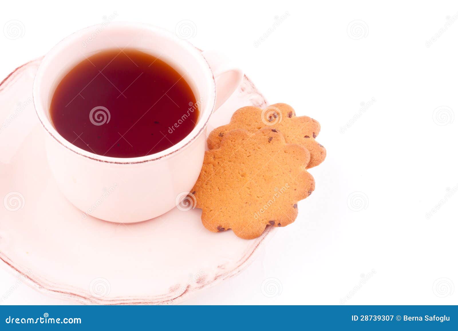 A Cup Of Tea And Biscuit Royalty Free Stock Photography Image 28739307